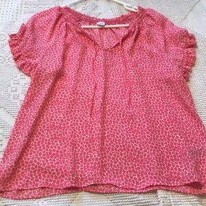 Pink gap blouse